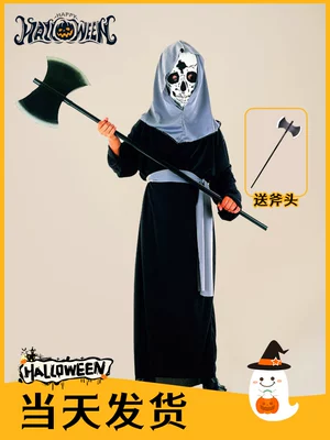 Halloween trẻ em trang phục bé trai trang phục hóa trang ma quần áo đầu lâu chết quỷ ma cà rồng ăn mặc happy happy halloween Trang phục haloween