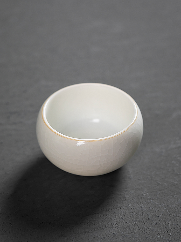 Jiangnan kung fu tea set ceramic cups past a single master your up sample tea cup cup tea cup suet jade white porcelain