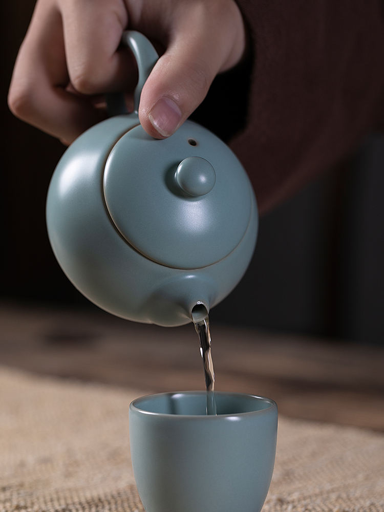 Jiangnan past your up qiao take xi shi pot of kung fu tea set within your porcelain ceramic teapot little teapot single pot