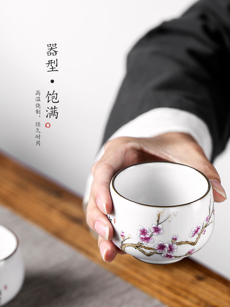 Jingdezhen hand - made ceramic cups sample tea cup masters cup getting pure manual to cup your up kung fu tea set gift boxes