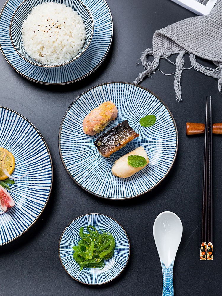 Jingdezhen ceramic dishes suit creative household eat bowl bowl Japanese dishes suit move ins of the wind