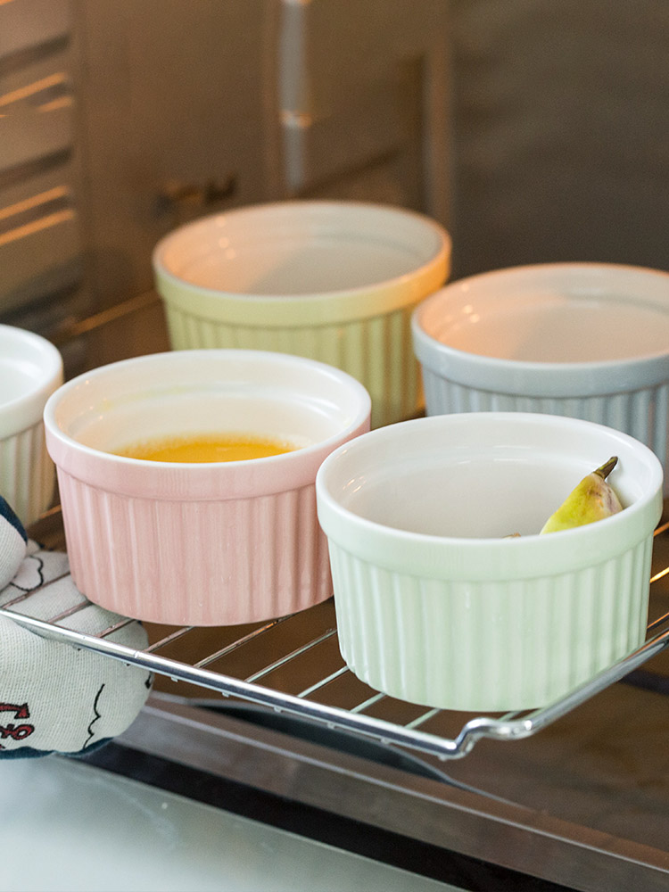 Nordic shu she ceramic baking baking mold baking bowl bowl pudding steamed egg cup bowl home ideas for their jobs