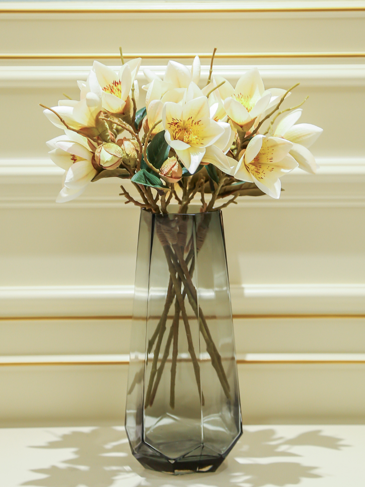 Simulation of kapok single flowers, silk flowers sitting room tea table decoration bedroom a bouquet of silk flowers, floral decorations