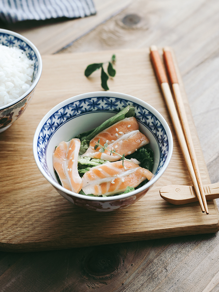 Tao soft Japanese restaurant and lovely small bowl of household ceramics high rice bowl bowl hand hand color single bowl bowl