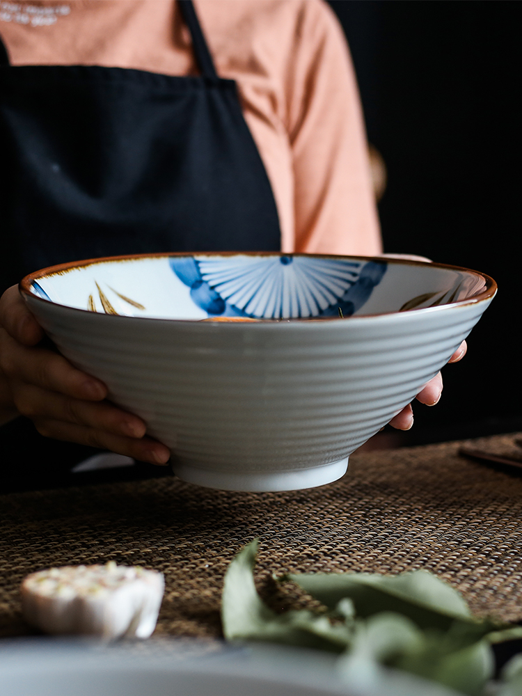 Japanese household large ceramic bowl pull rainbow such as bowl bowl of soup bowl restaurant creative rainbow such as bowl ltd. hat to bowl of restoring ancient ways