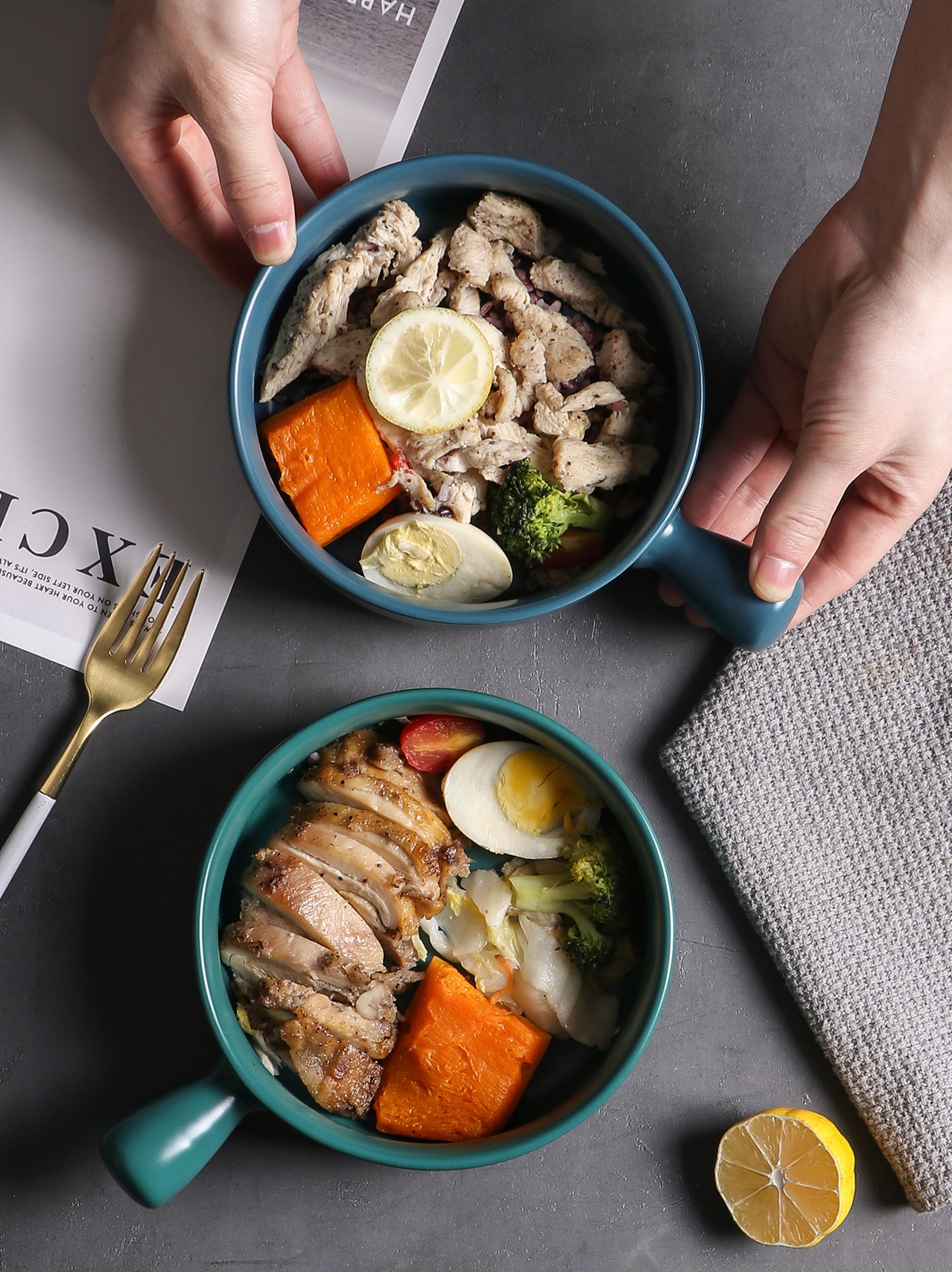 For breakfast bowl dish For jobs creative household ceramics tableware salad bowl mercifully rainbow such to use individual move