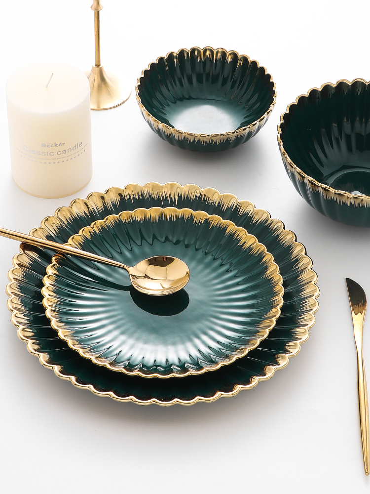 Steak up phnom penh dish dish dish home web celebrity ins wind creative dinner plate light sparrow 祤 ceramic tableware northern Europe