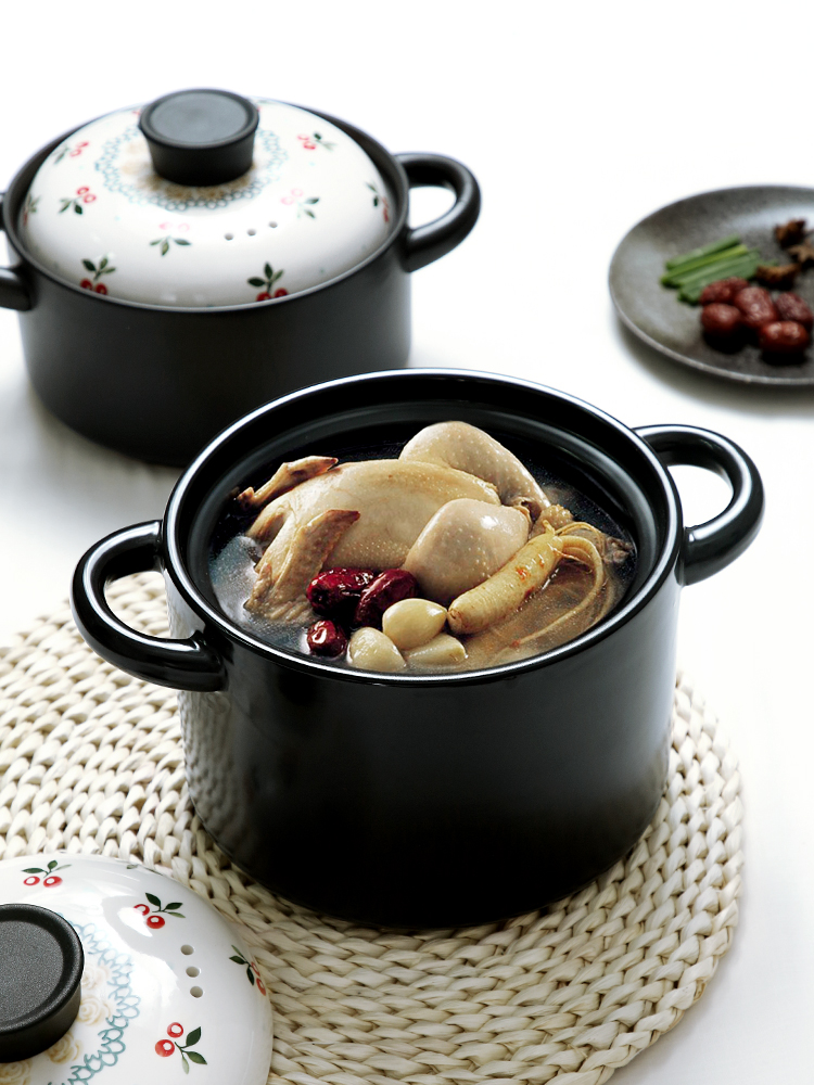 Casserole stew ceramic household high - temperature gas soup soup rice soup pot stew gas buner for small Casserole