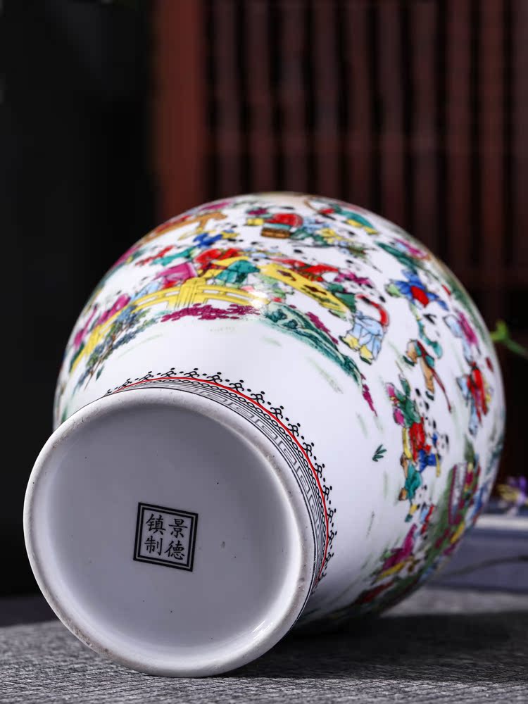 Jingdezhen ceramic bottle 2 jins of three jin of 5 jins home empty wine bottle wine mercifully wine medicine it sealed up with hide