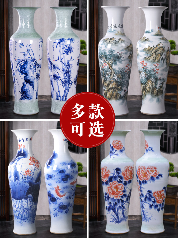 Jingdezhen ceramics of large vases, new Chinese style villa decoration to the hotel opening party furnishing articles customized gifts