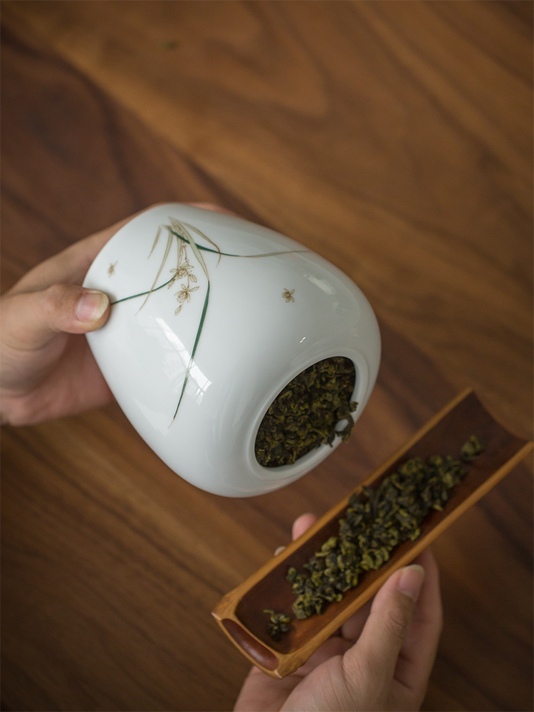 Ceramic tea pot seal pot small household receives receives small storage containers of tea tea POTS, tea set
