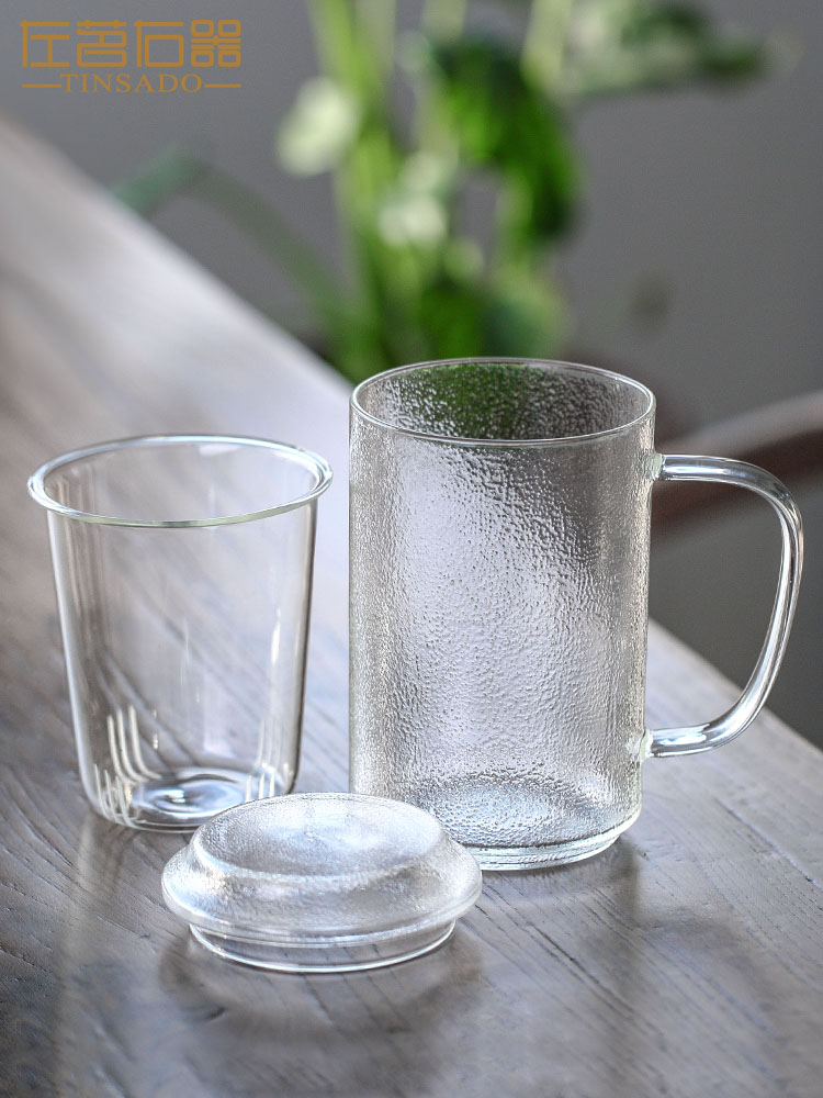 ZuoMing right machine hammer the filtration separation tea tea glass high - temperature and thicken with the office of water cup