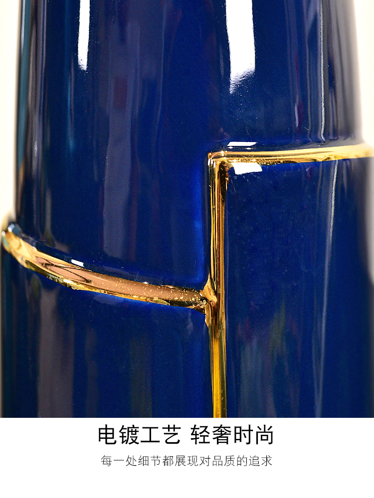 Light and decoration ceramic water keep vase Nordic creative contracted sitting room table dry flower flower vase vase furnishing articles