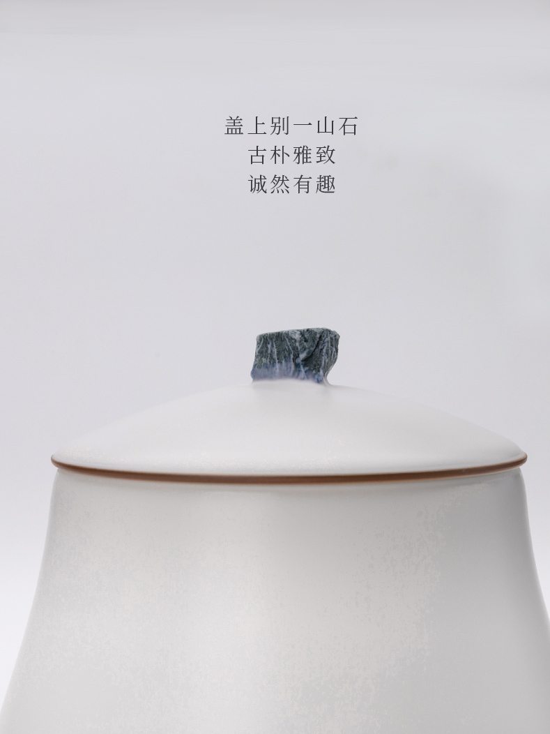 Wilson of the RongShan day jingdezhen ceramic tea pot seal pot home half jins to storage tanks moistureproof box meal storehouse