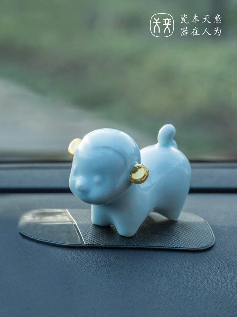 "Chinese zodiac monkey" days yi ceramics furnishing articles decorative accessories car monkey high - grade creative express it inside the car