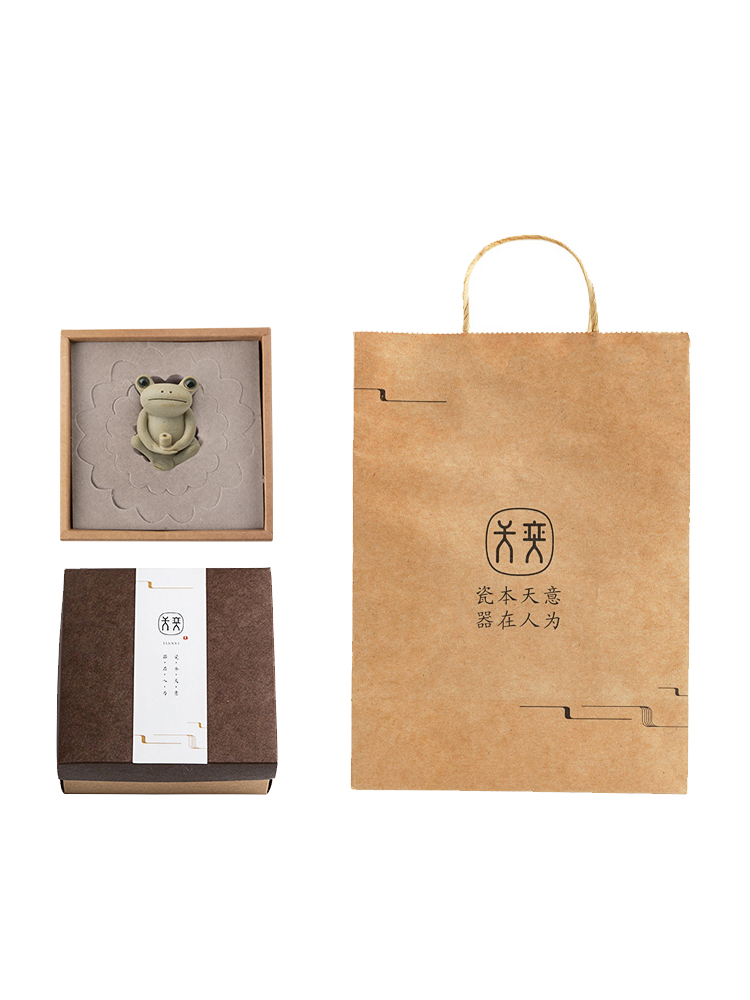 The frog ceramic incense buner sweet express it in mini joss stick holder frame creative small place, a joss stick inserted fragrant incense zazen means