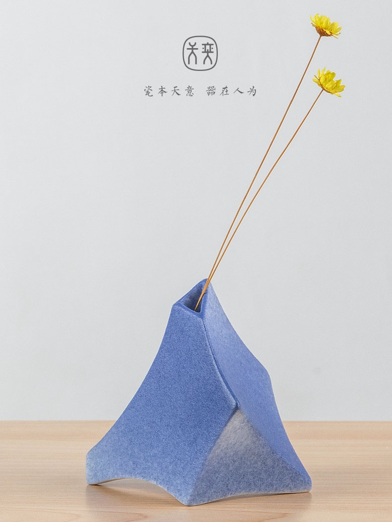 "With the stars" days yi ceramic vase decoration tea table desktop all over the sky star, small miniature art flower arranging furnishing articles