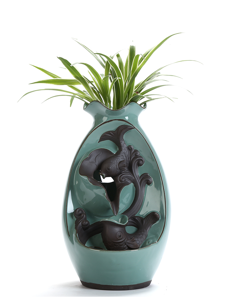 MaiTao unit water atomization furnishing articles ceramic landscape humidifier indoor living room flowerpot flower pot more than other meat