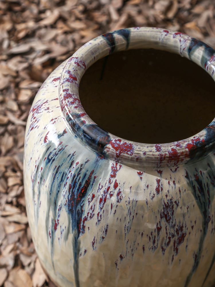 Restoring ancient ways of jingdezhen ceramic vase of large sitting room hotel window flower, flower implement simulation floral arrangements furnishing articles