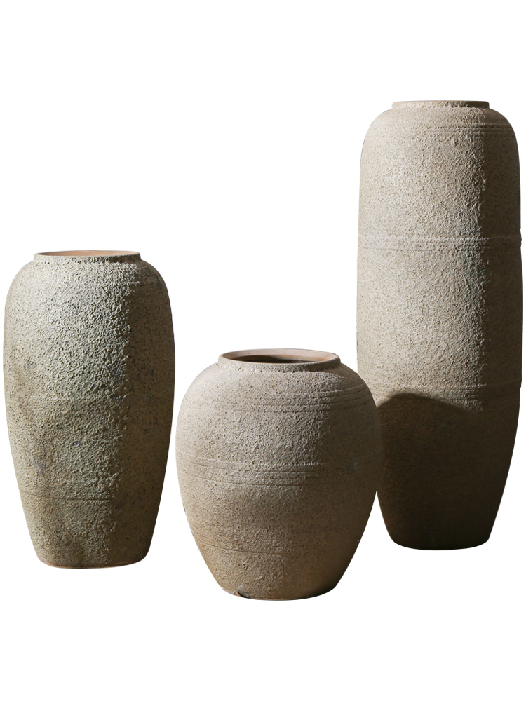 Jingdezhen retro nostalgia vases, pottery hotel club garden decorate sitting room ground flower implement ceramic furnishing articles