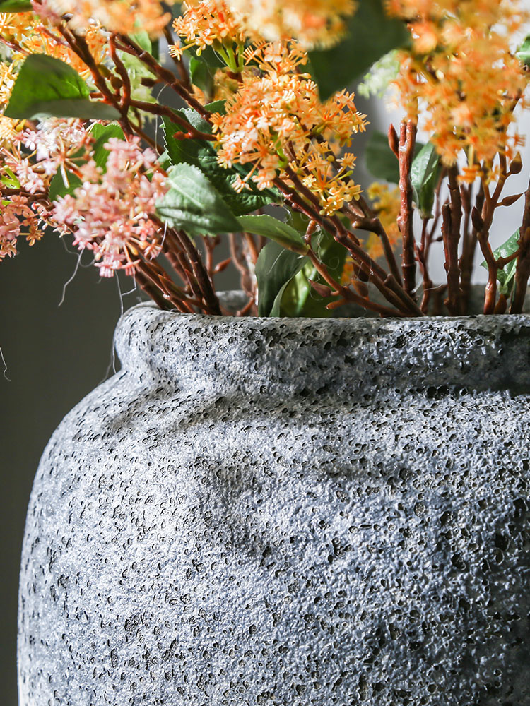 Jingdezhen ceramic retro big vase sitting room home furnishing articles between example hotel club flower arranging flower art study