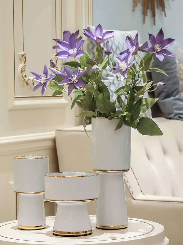 I and contracted Nordic mesa of art ceramic vases, flower implement simple fashion decoration decorative soft outfit example room