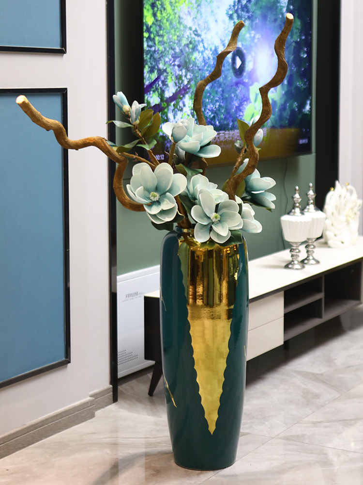 Nordic light key-2 luxury ceramic vase landing large arranging flowers, dried flowers, furnishing articles porch is I and contracted sitting room adornment
