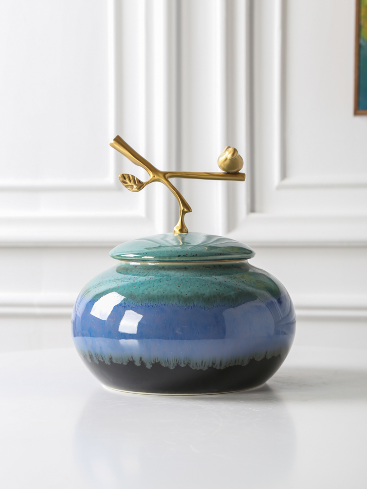 I and contracted vase furnishing articles creative new Chinese style ceramic desk lamp ornaments sitting room the bedroom TV ark, big decoration