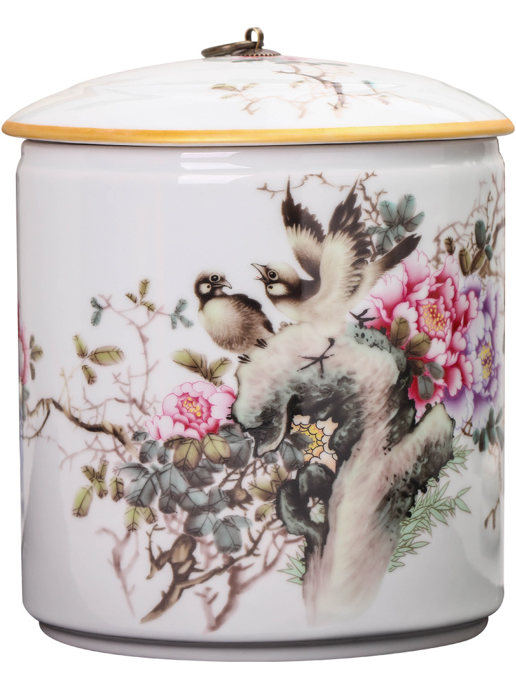 Jingdezhen ceramics furnishing articles and ceramic storage tank candy jar creative home sitting room adornment