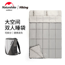 Naturehike Move Guests Double Cotton Sleeping Bag Adults Outdoor Camping Tent Big Space Autumn-winter Warm Lovers