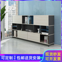 Minimalist modern short cabinet Cabinet Information cabinet Wooden Dwarf Cabinet Partition Display Cabinet Bookcase cabinet Cabinets Plaid Cabinet