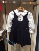 Clothing for children EK Domestic 2019 Winter girls fake two colleges Wind dress EKOW94923K