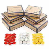 Shuju 4 hours smokeless odorless candle tea wax fragrance incense boiled tea warm colored candle 2 hours