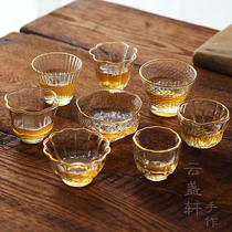 Phantom glass tea set Japanese handmade tea cup glass cup gilt heat-resistant individual cup kung fu tea set