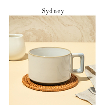 carote carote simple ceramic home retro tableware high color matching creative mug coffee cup