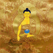 (Xiongjia Jewelry) Songzanlin Temple cooperation authorization Pure hand-painted Regong Thangka Buddha statue patron saint Honmei Buddha