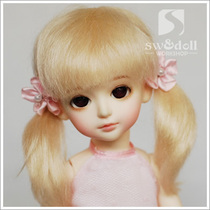 ( Clearance Special )BJD Wig 4 points 6 points 8 points Real Horse Hair SD Woman 5 Color JW041 Wool Braid