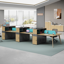 Staff office table and chair combination office staff screen card position finance table simple modern 4 people Office Furniture