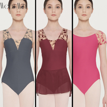 Wear Moi Vermel 2021 French ballet dancer dance practice yoga sleeveless with skirt tight clothing HESTIA