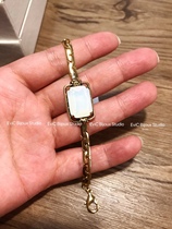 Big name designer 24k gold plated sugar cube series crystal bracelet