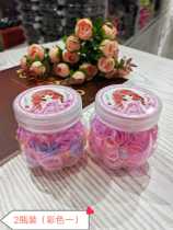 Childrens new other rubber fascia girl baby strong pull constantly black small hair ring without injury to color 2 bottled