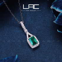 LAC Advanced Jewelery Natural Progenitor Green Pendant Female 18k Gold Color Gem Necklace Certificate (without necklace)