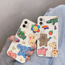 Hand-painted cartoon suitable for Huawei mate30pro mobile phone case p40por all-inclusive nova5 anti-drop mete40 cute novo6 Net red p30p personality nov