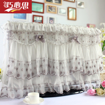 High-grade European hanging LCD TV cover dust cover cover TV cover lace cover cloth 55 inches modern and simple