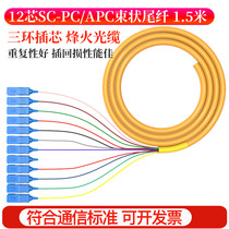 Haixun beam pigtail SC square head single mode fiber jumper Telecom broadcast grade can be customized FC ST head pigtail