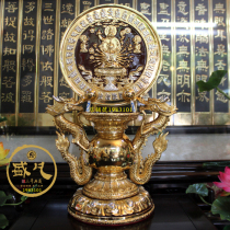 Taiwan Shengfan pure copper gilt gold quasi-raised mirror Tibetan Buddhist tantric instruments