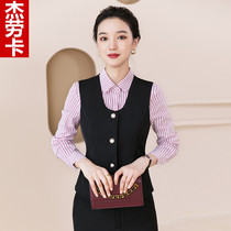 Spring and Autumn Korean version of Tide slim suit vest male Lady British suit vest leisure professional horse clip best man vest