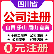  Zigong Leshan Meishan Yibin Luzhou company registration change cancellation of individual industrial and commercial household business license agent