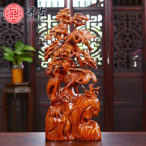 Looking for ancient flowers and pears wood carving pine cranes ornaments solid wood carving crafts home decorations mahogany gifts