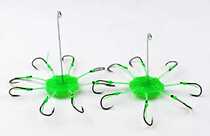 Flap hook Disc hook Explosion hook set fish hook clip cake eight claw hook Anti-hanging bottom wild fishing anti-plate hook Replica hook